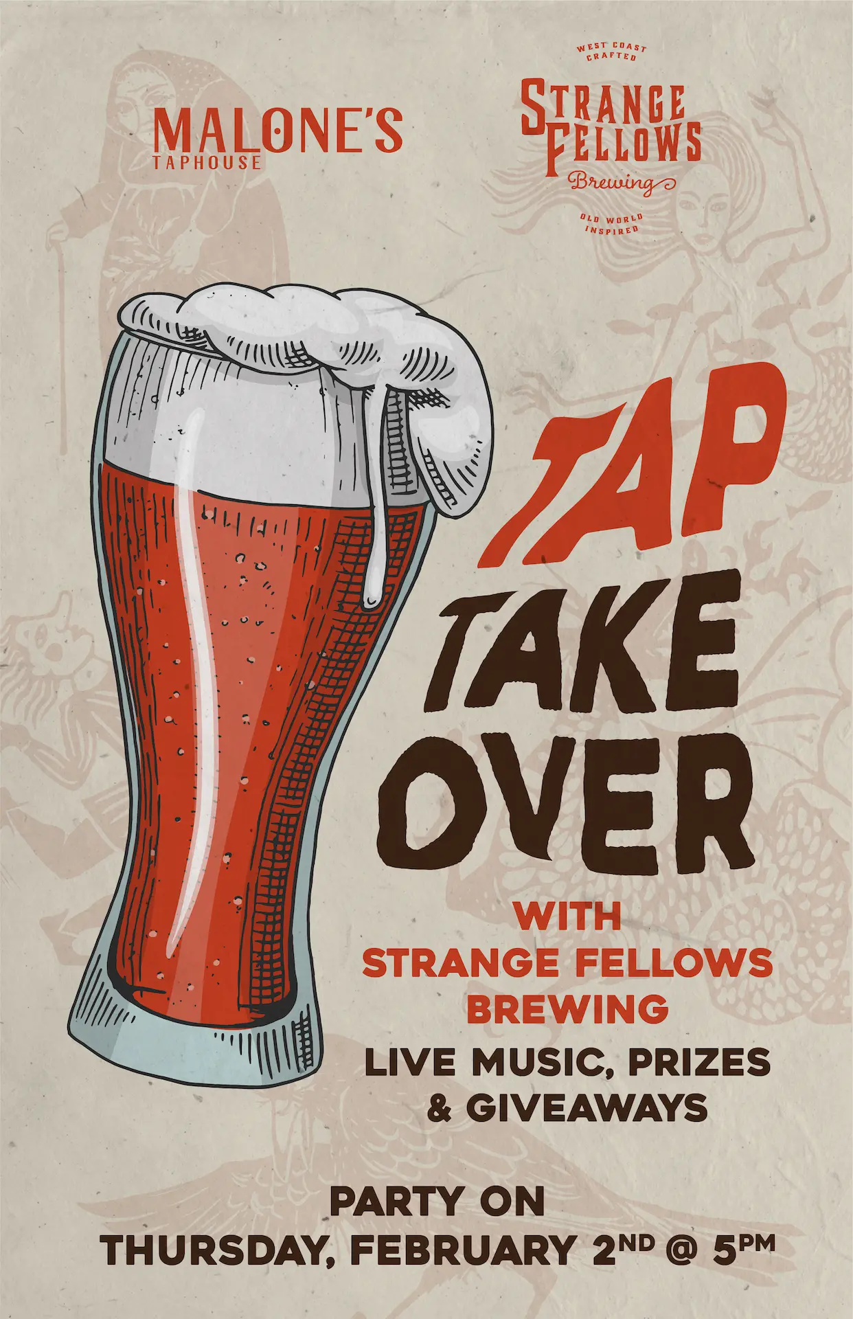 Tap Takeover Party with Strange Fellow Brewing