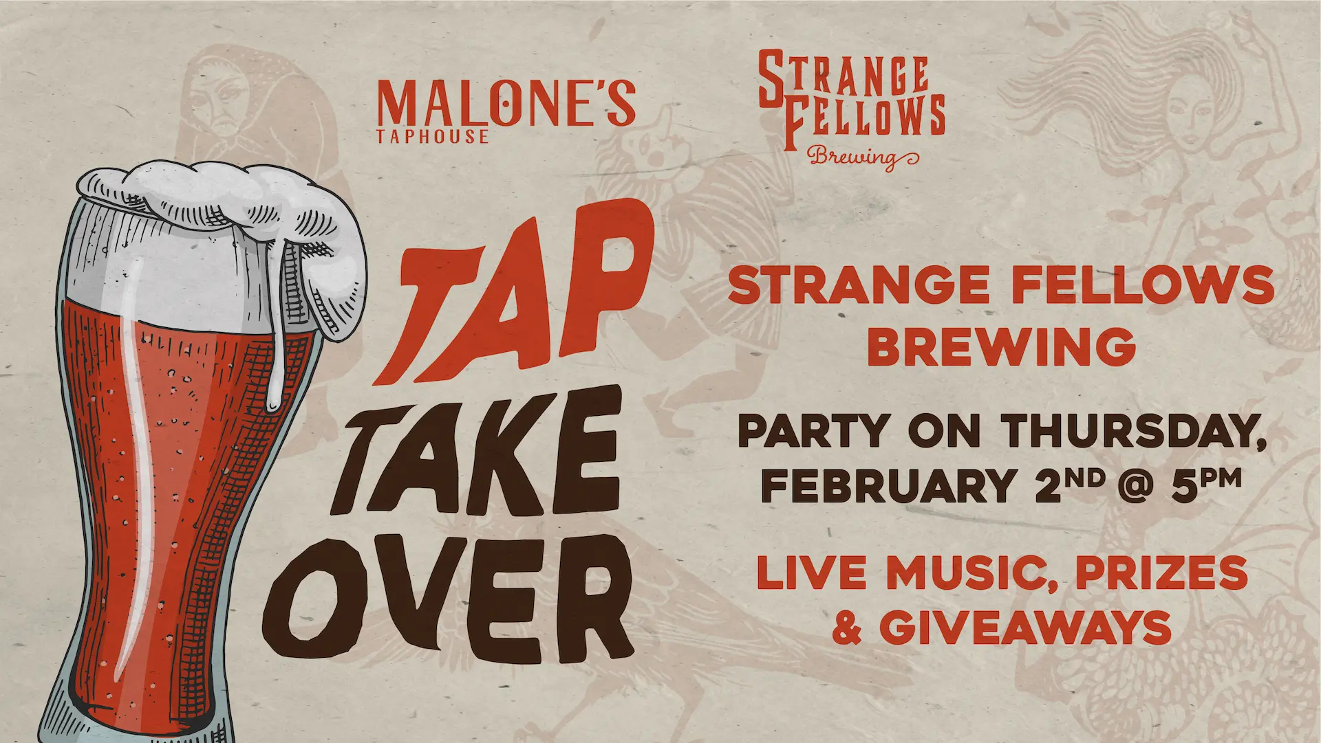Tap Takeover Party with Strange Fellow Brewing
