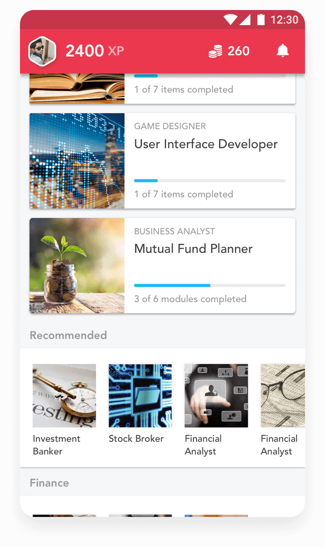 Talentify high fidelity prototype