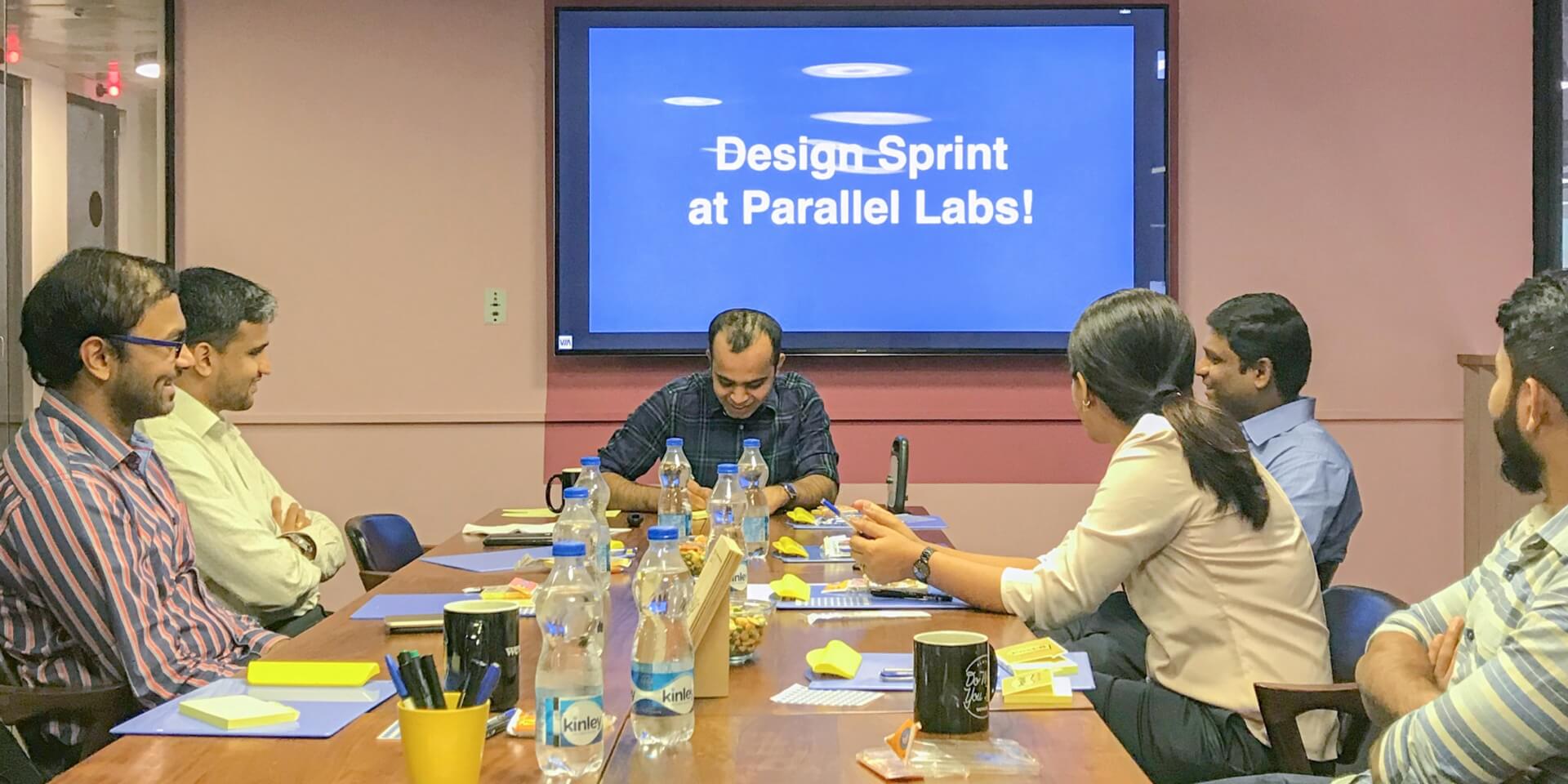 Equifax design sprint team orientation at parallel labs