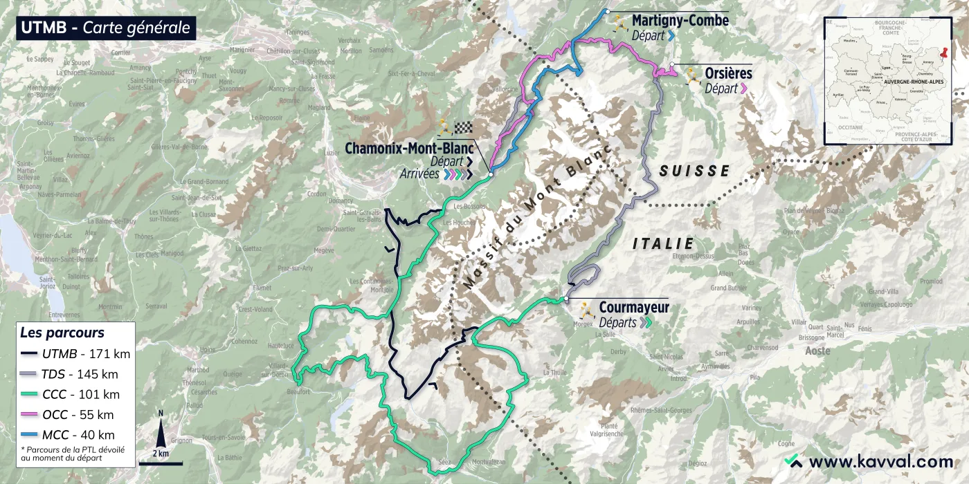 UTMB parcours