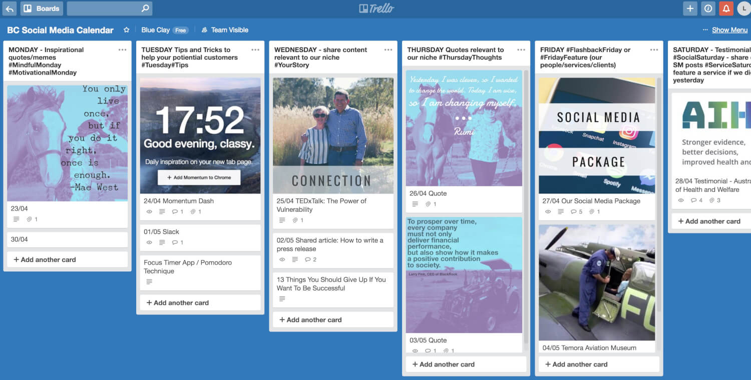 Social Media Strategy Tips Tools And Trello