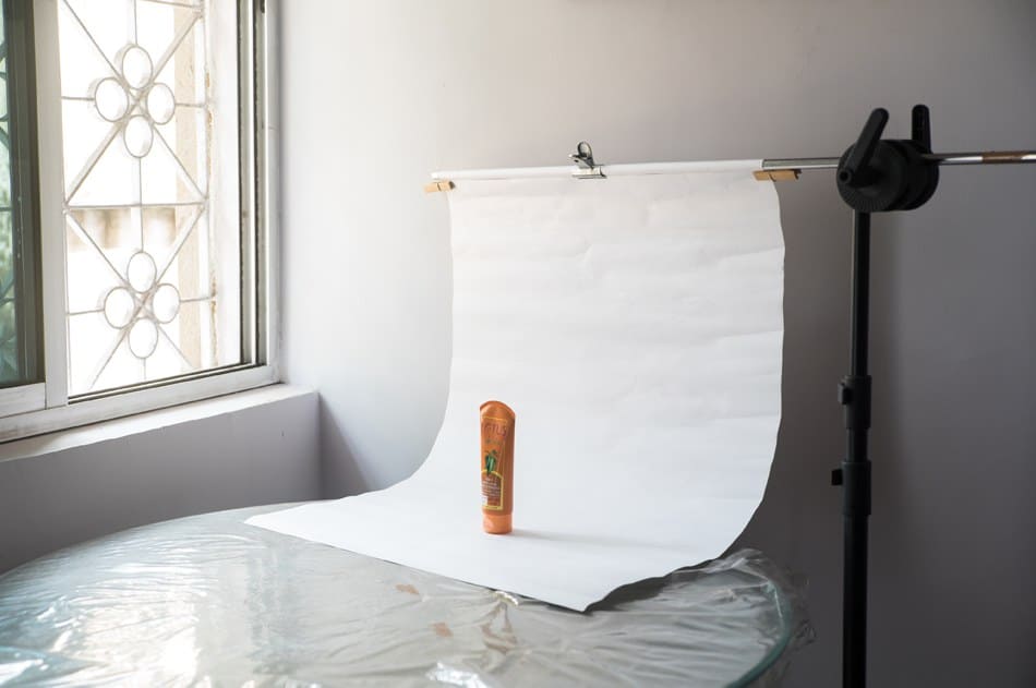 white background mobile photography