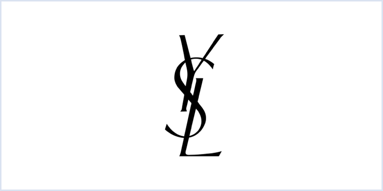 YSL monogram logo