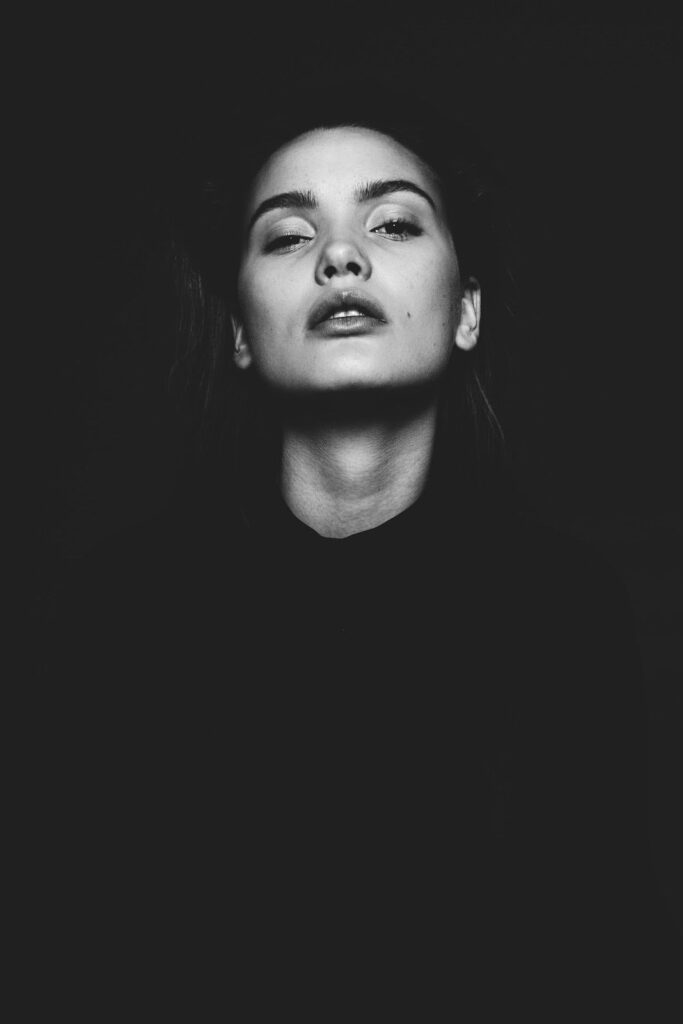 Black and white portrait technique