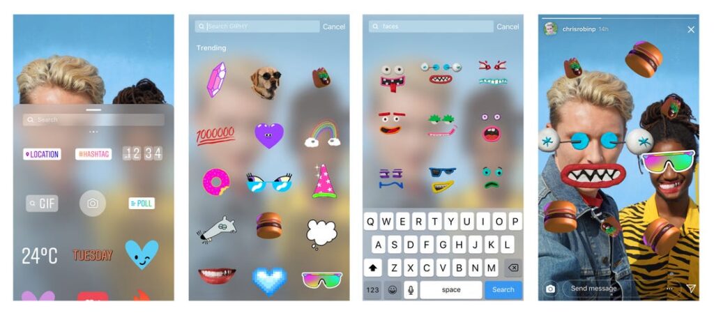Instagram stickers