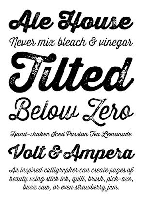 Thirsty Rough Cursive font