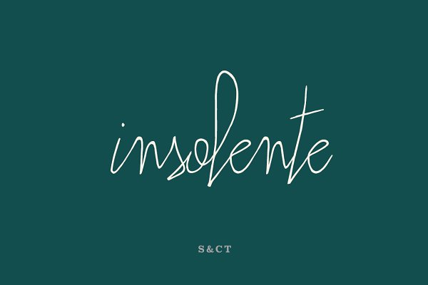 Insolente Cursive font