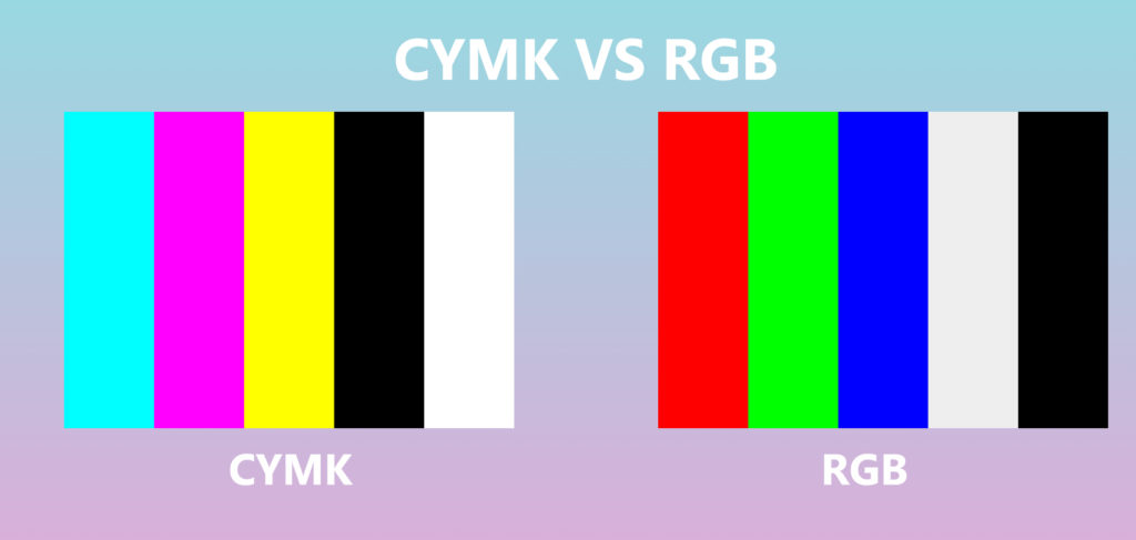 In comparision CYMK VS RGB