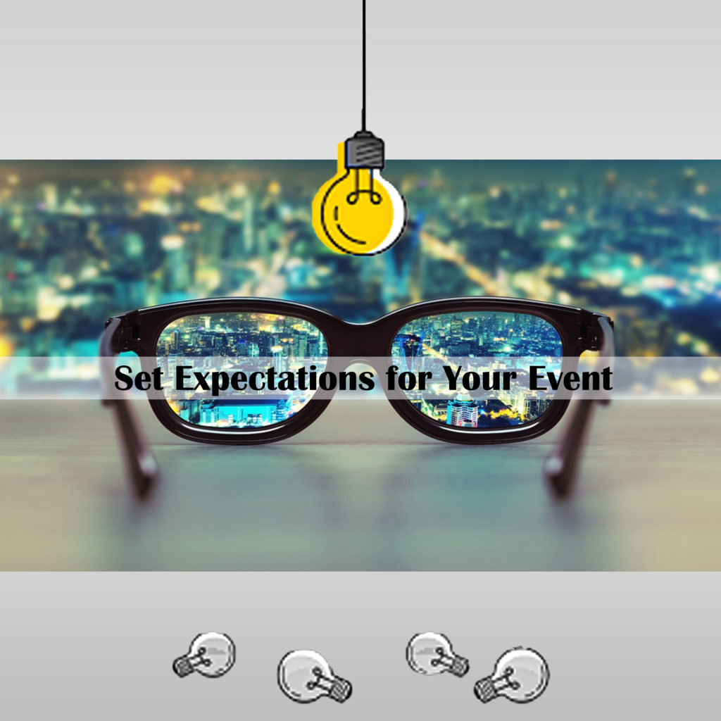 Set Expectations for Your Event
