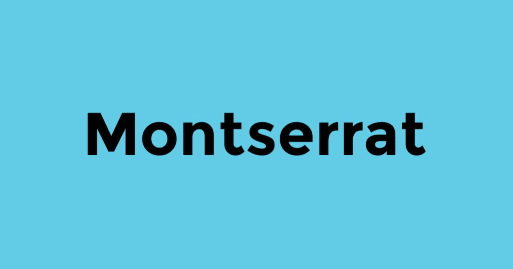 Montserrat font