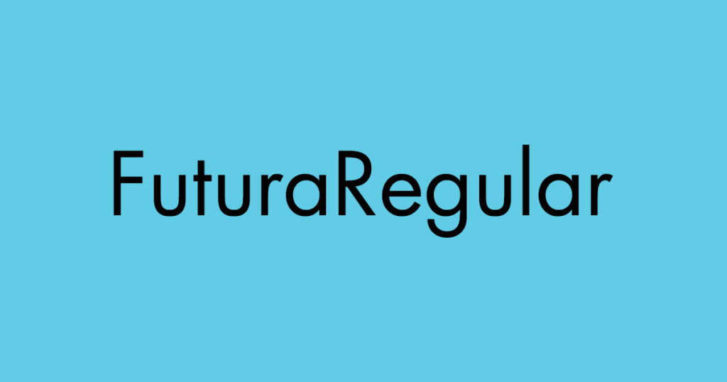 futura font