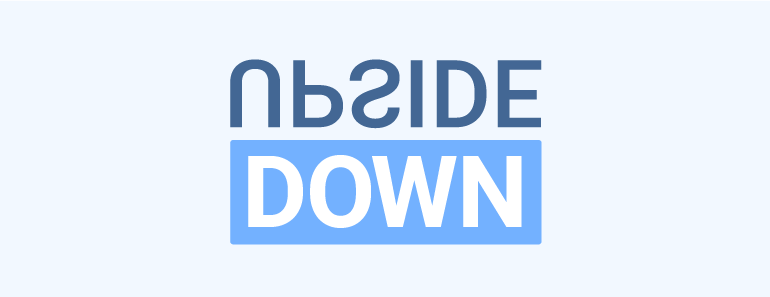 Flip your text upside down