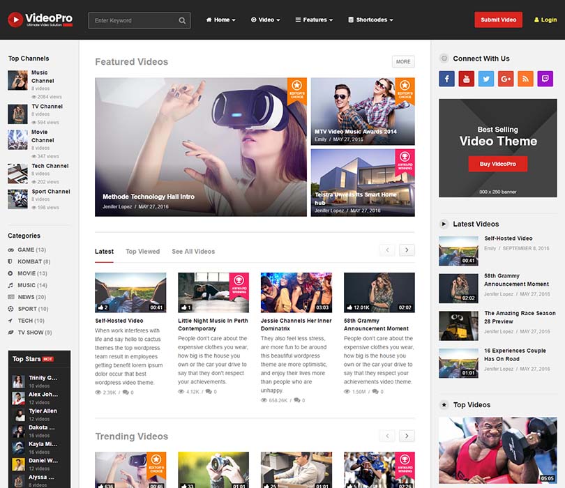 15+ Best YouTube Style Themes for WordPress 2020 - Siteturner
