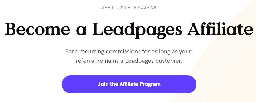 leadpages affiliate