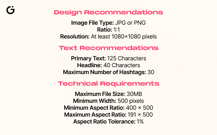 Instagram Design Recommendations