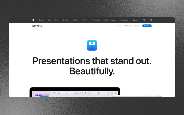 Keynote dashboard