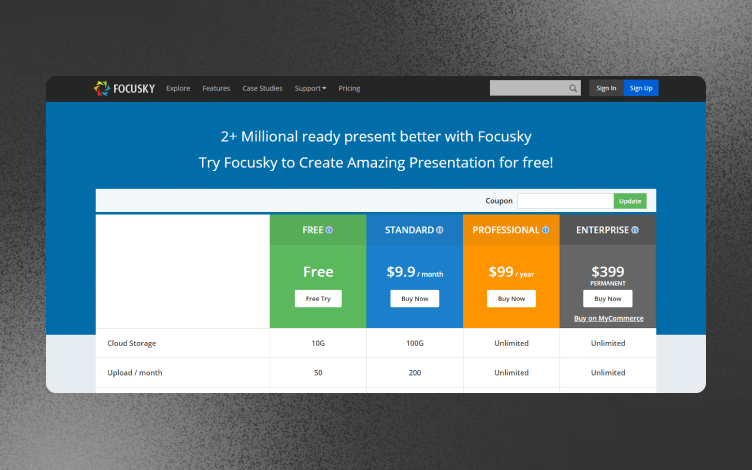 Focusky Pricing
