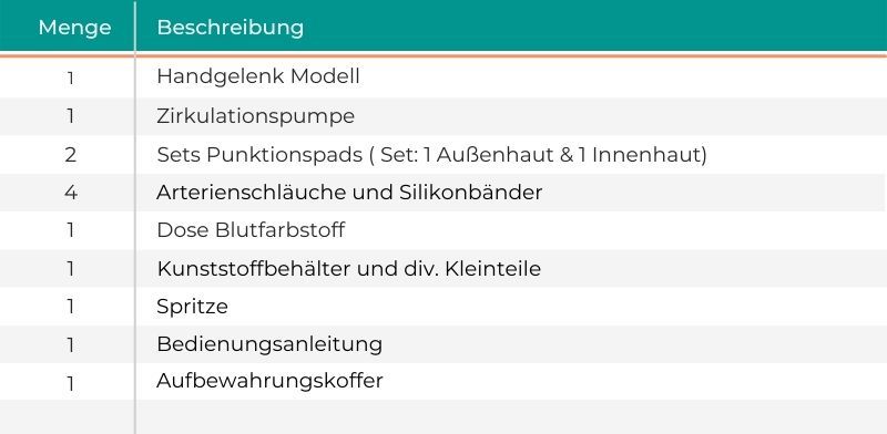 Handgelenk für arterielle Punktion