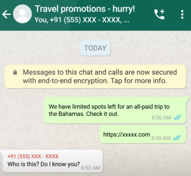 WhatsApp accounts