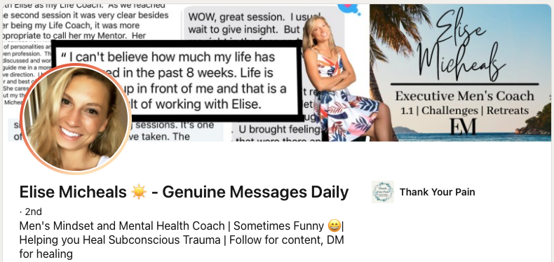 Elise Michaels' LinkedIn profile