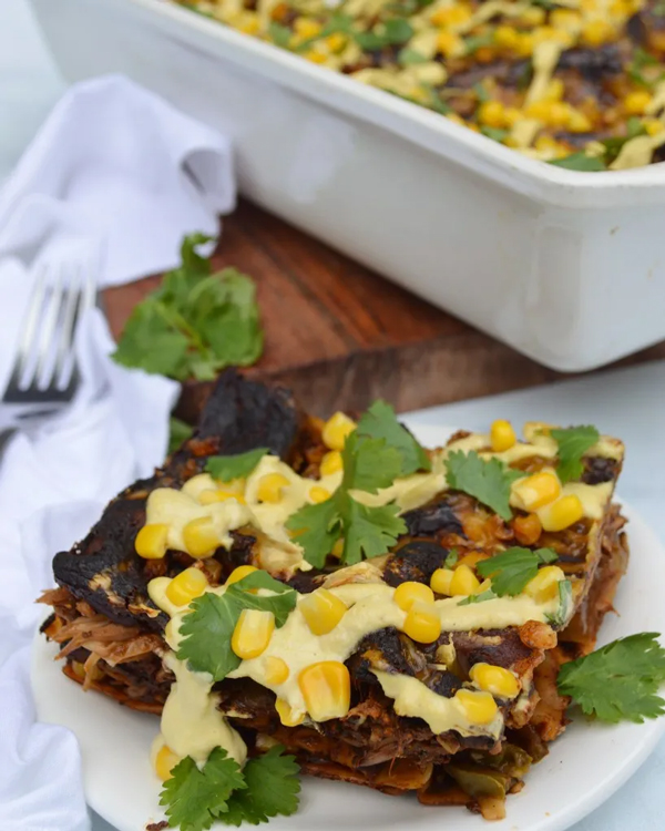 Vegan Jackfruit Molé Lasagna Fueled Naturally
