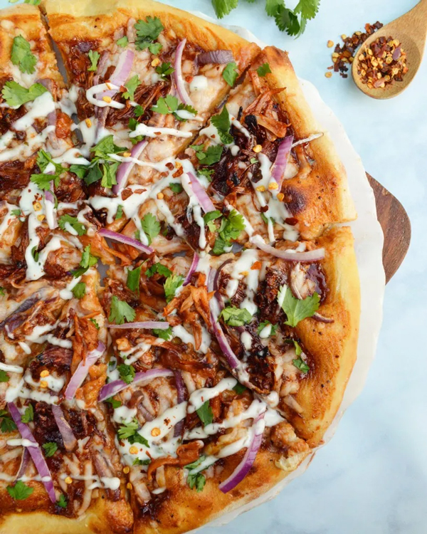 Vegan BBQ Jackfruit Pizza Fueled Naturally