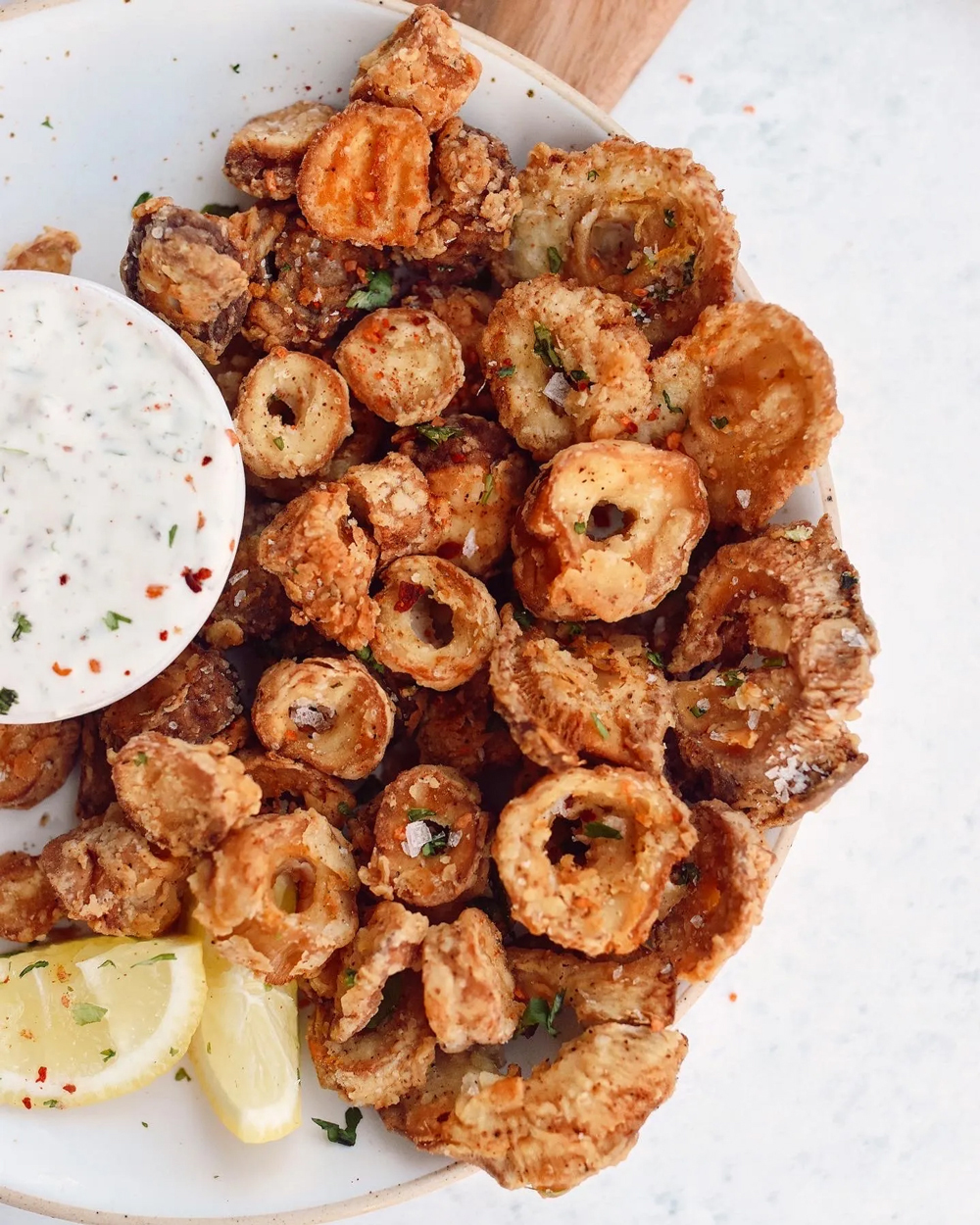 Fried Vegan Calamari Fueled Naturally
