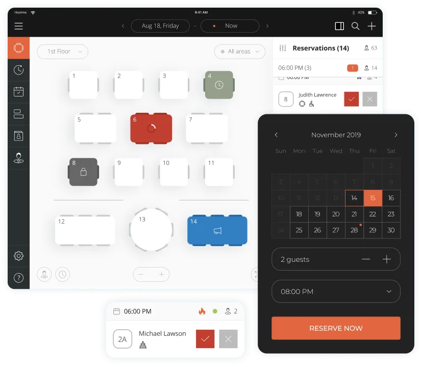 Hostme - Restaurant Reservation System