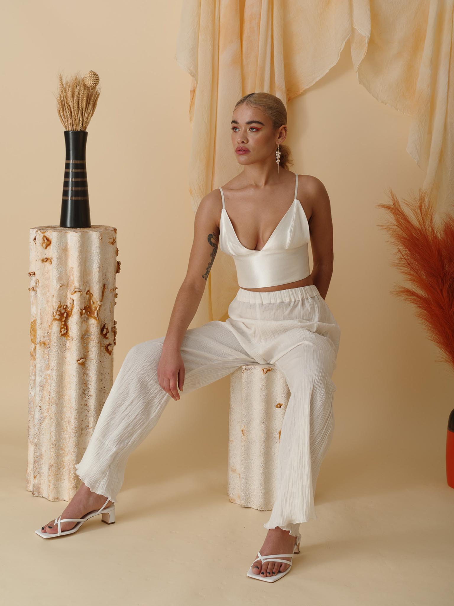 Osmose Studio - Sustainable Fashion - Silk Hemp Triangle Top