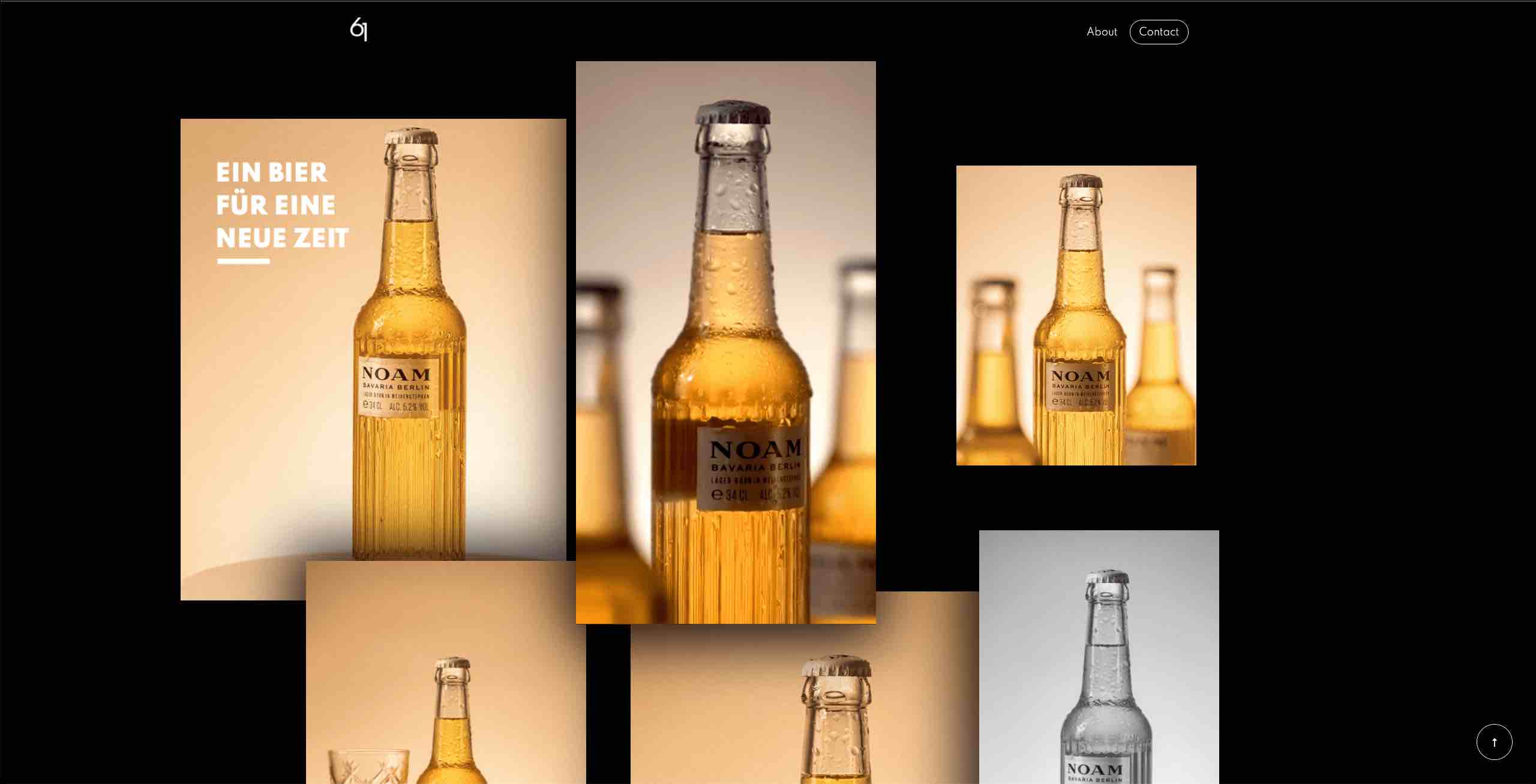Screenshot alte Website - Foto und Videoproduktion von Noam Bier