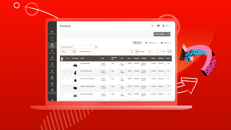 Interface Adobe Commerce