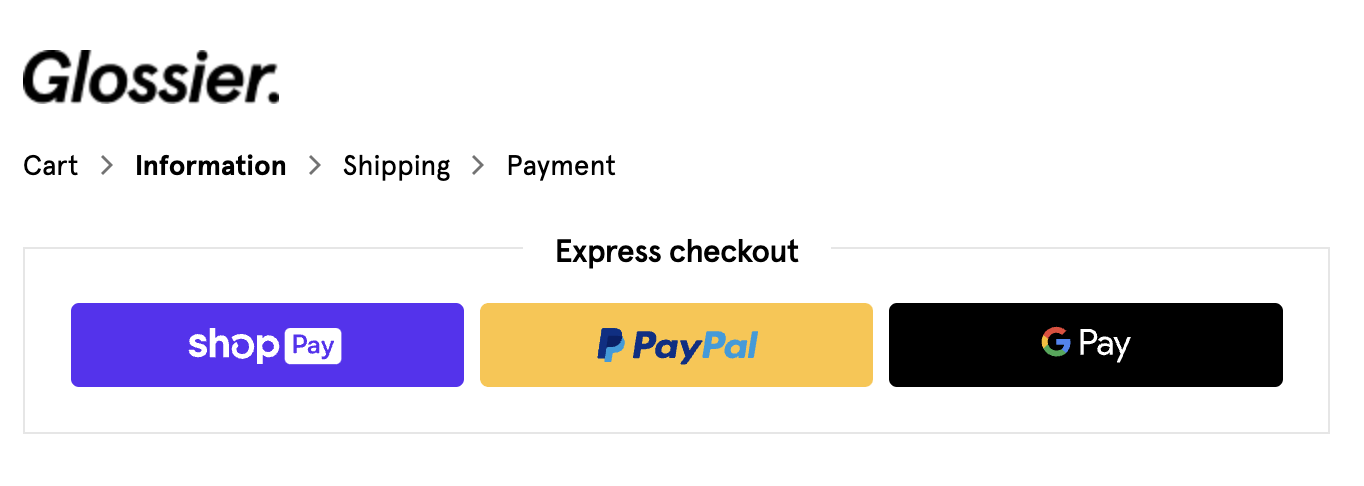 Le checkout chez Weekday laisse la possibilité à l'utilisateur de continuer en tant qu'invité