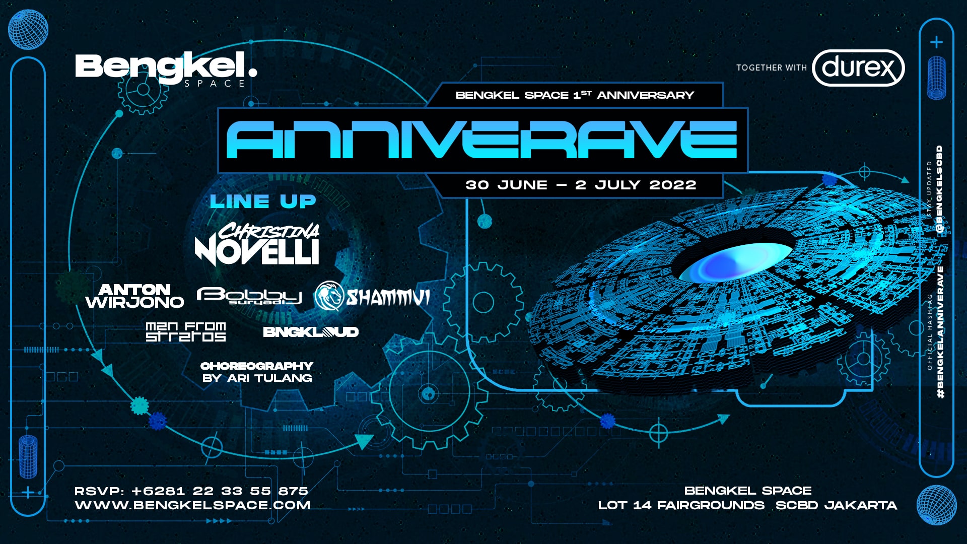 ANNIVERAVE : Bengkel Space Anniversary Rave Party