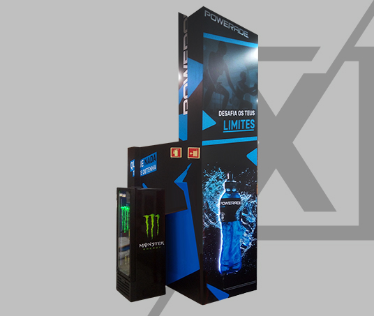 Coluna para stand Powerade