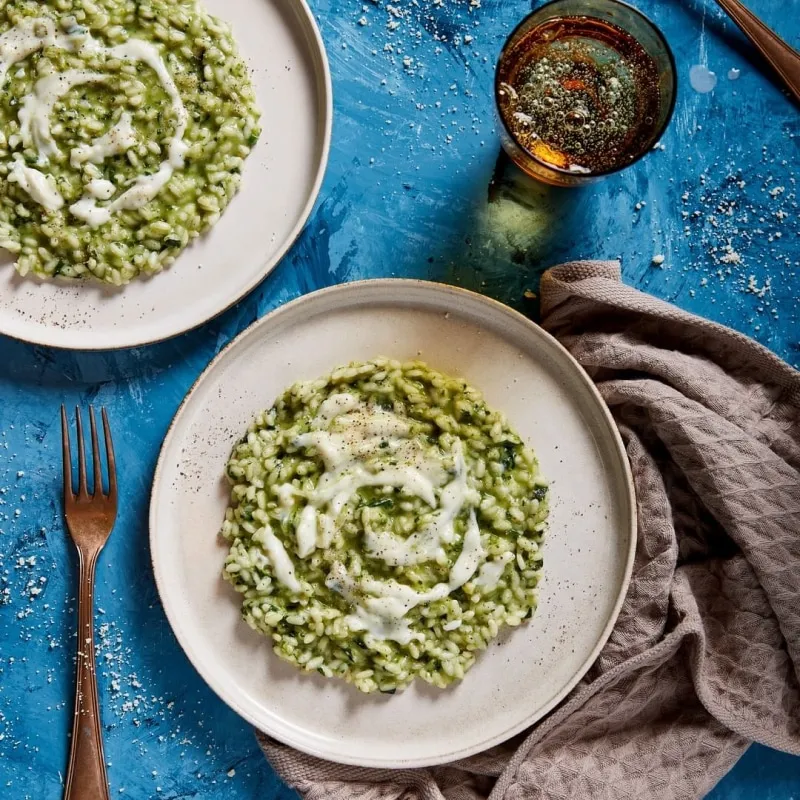 Risotto alle erbe con Parmigiano Reggiano