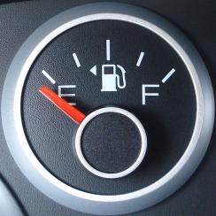 Analog resistance fuel gauge