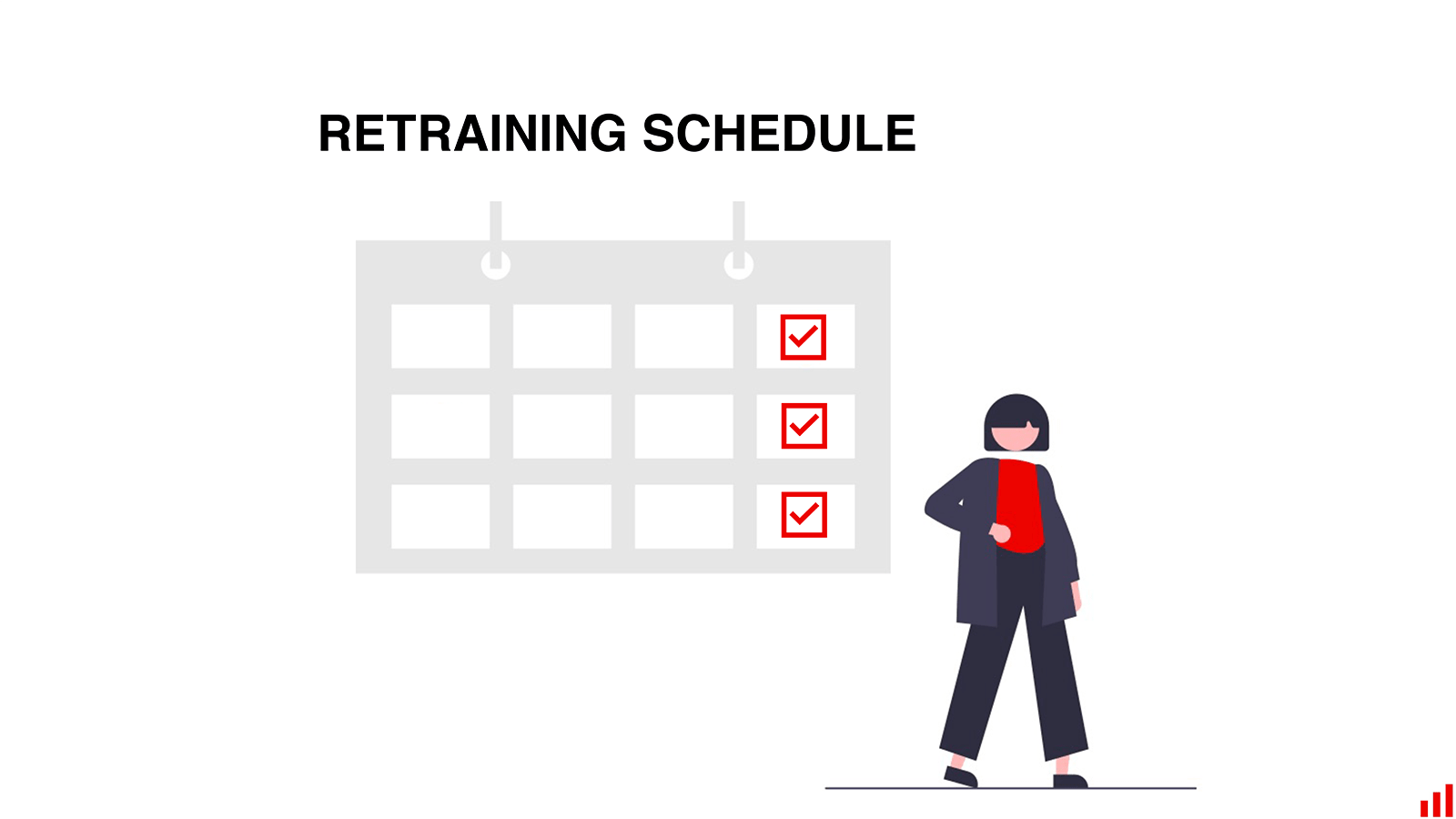Calendar with the retraining schedule
