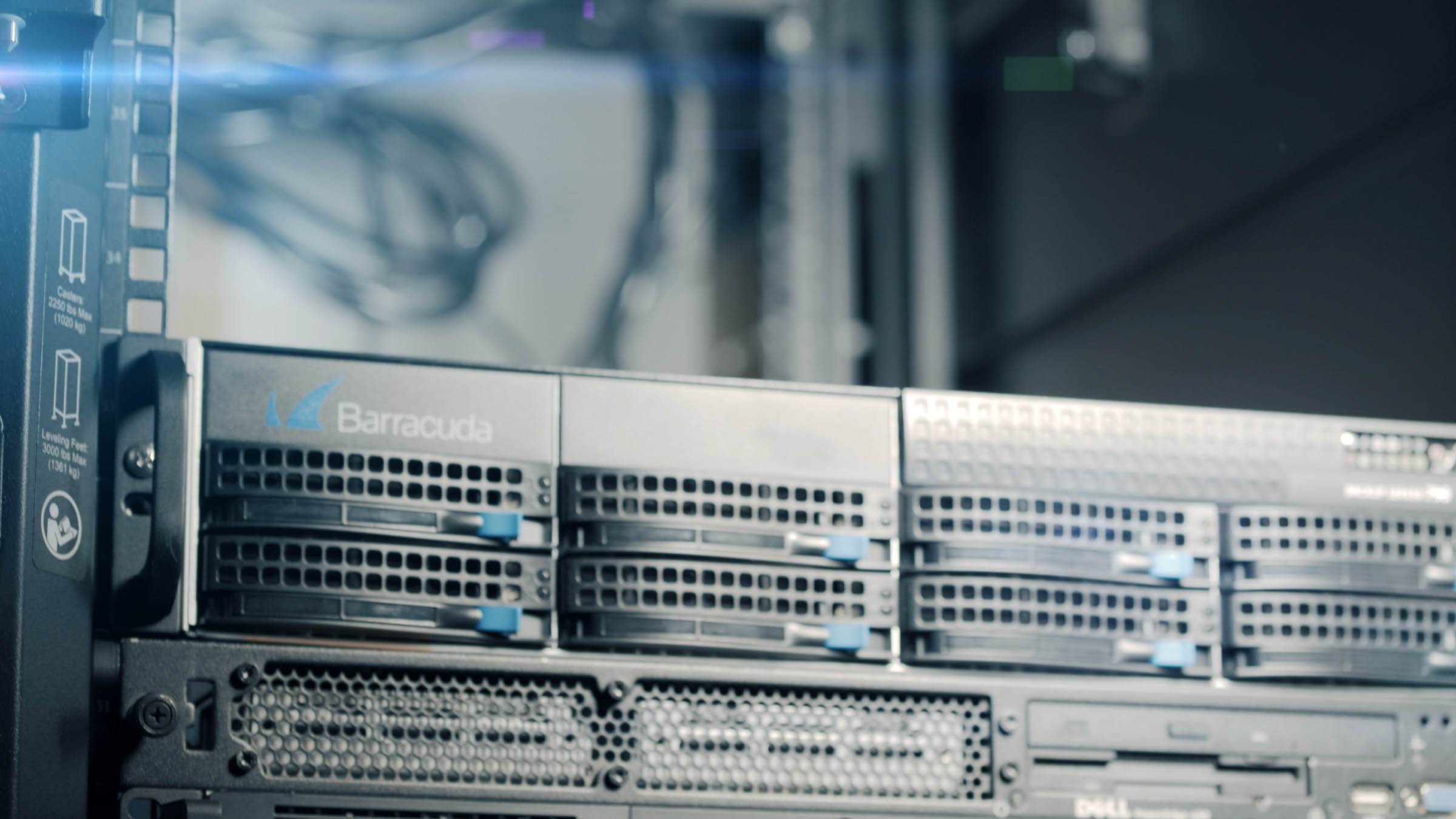 a close up of a computer server