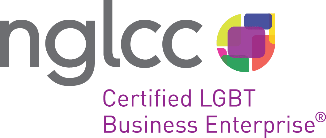 Logo indicating LGBT Enterprise certification with NGLCC