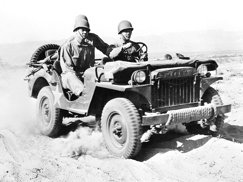 Willys MA jeep at the Desert Training Center, Indio, California, June 1942.
