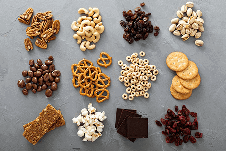 Motorcycle food and travel snacks