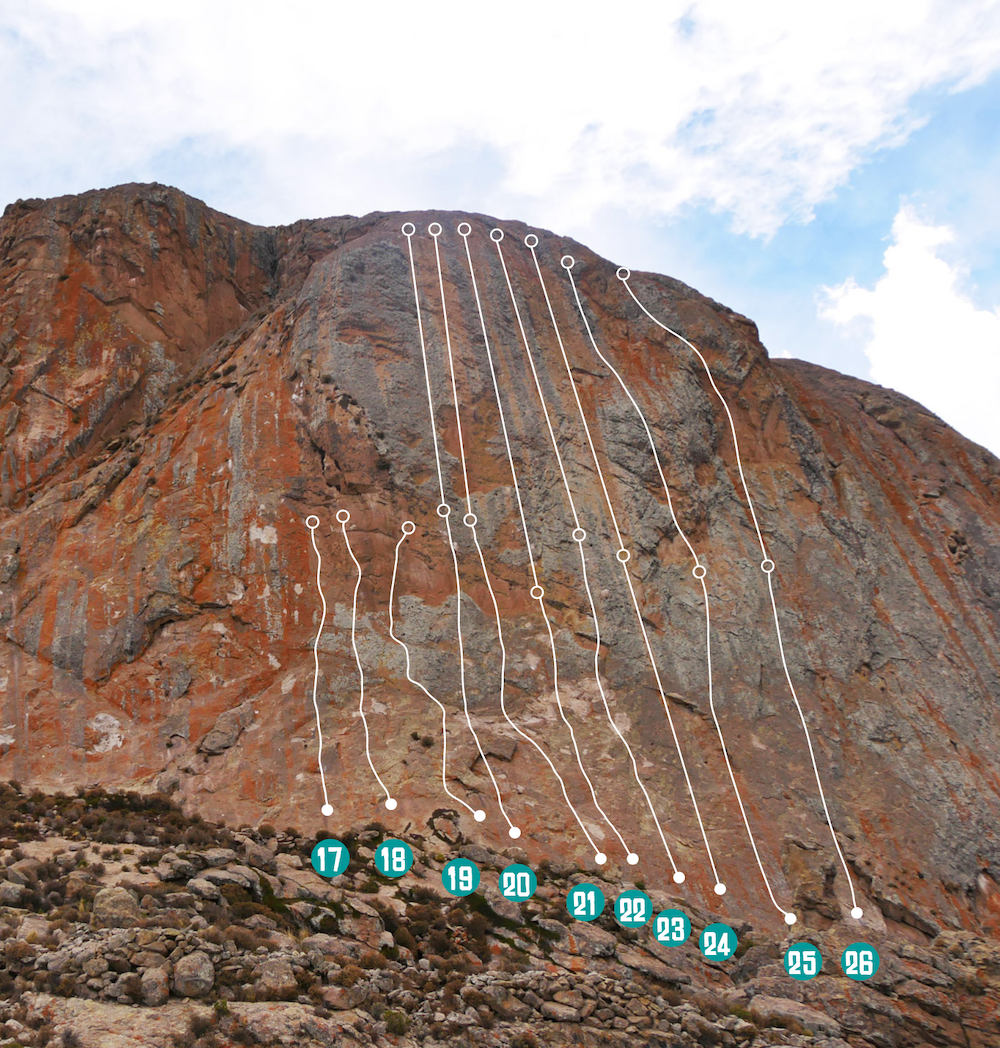 Escalada en Pomani Sector Águila 2