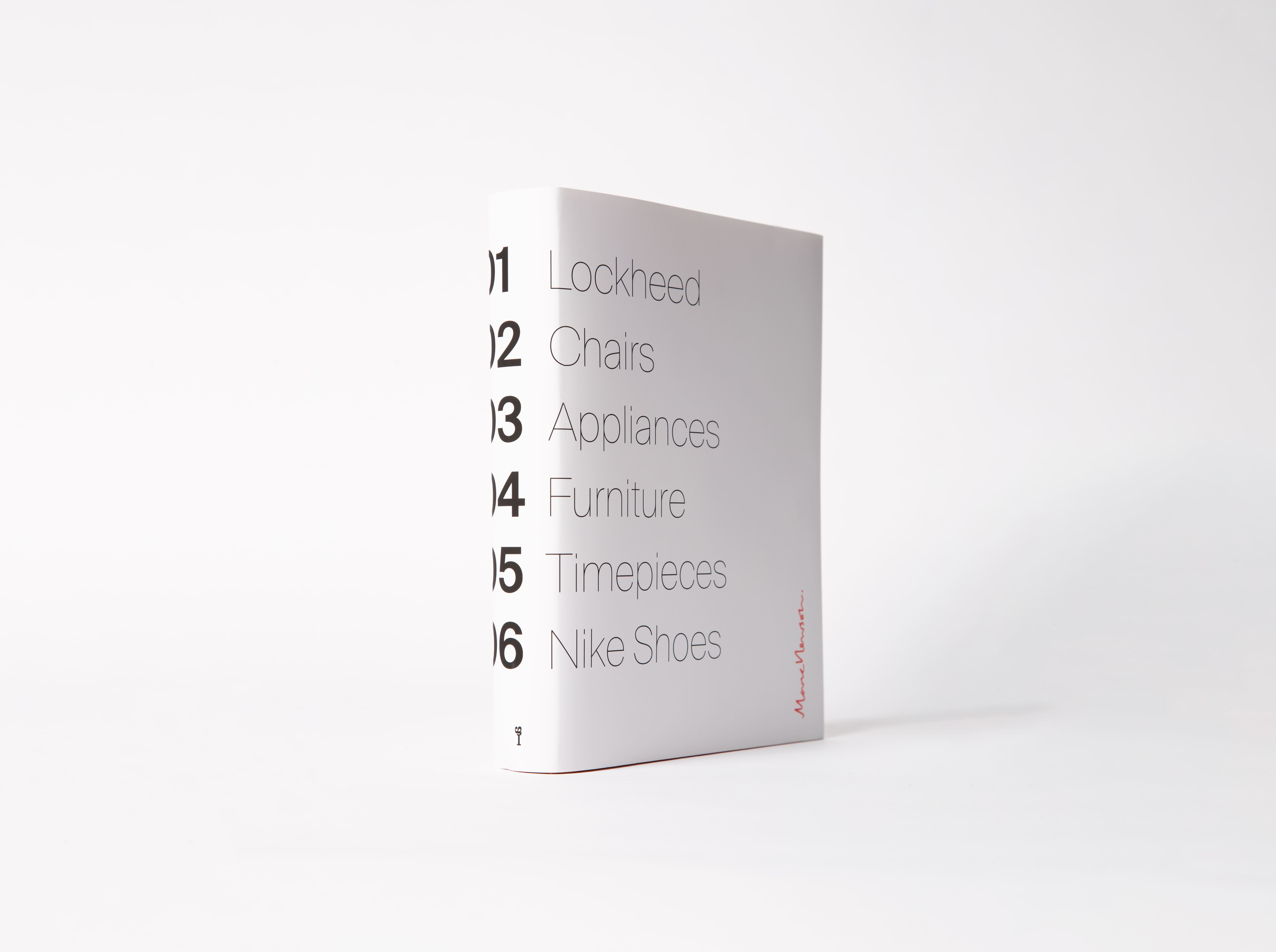 The front view hardcover book. The cover has black writing and numbers.
