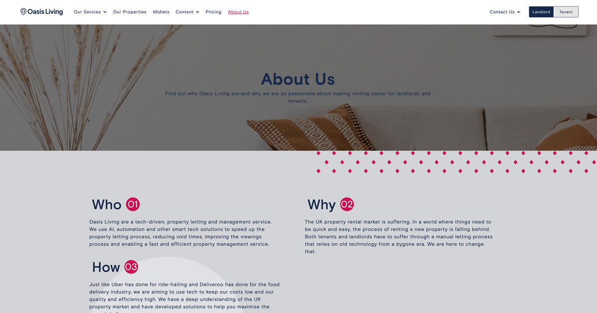 About Us | Oasis living. Online Letting Agent Services London