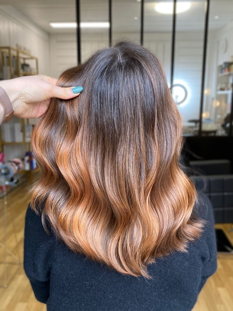 Réalisation de coiffeur coloriste du salon Le Nuancier à Rennes