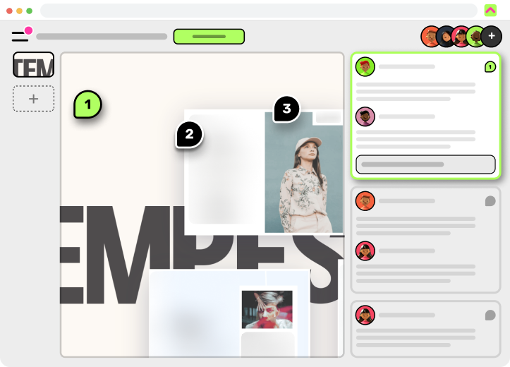 visual annotation, visual feedback, visual comments
