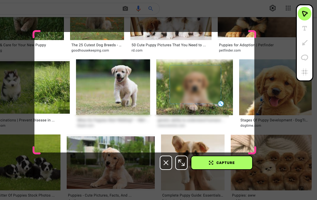 blur screenshot to hide personal or sensitive information
