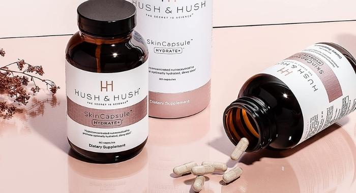 Viên uống cấp ẩm Hush & Hush Skincapsule Hydrate+ lọ 60 viên