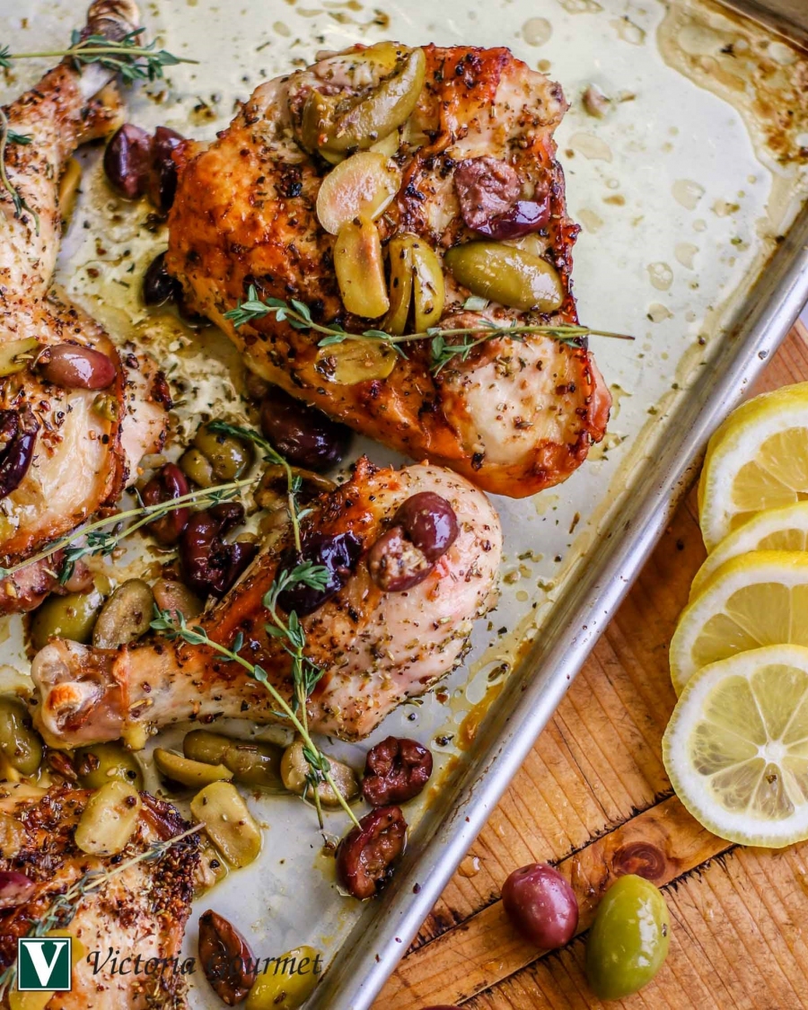 Roasted Chicken Provençal with Olives Victoria Gourmet